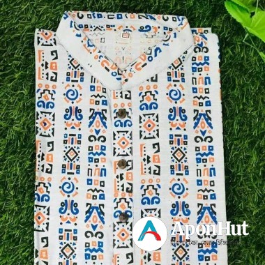 Batik suty print panjabi