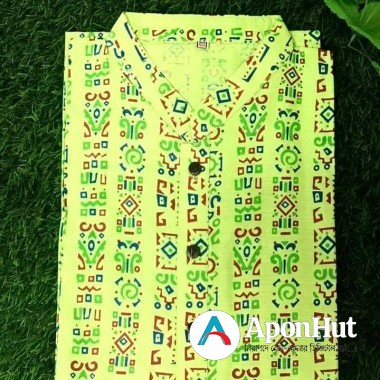 Batik suty print panjabi