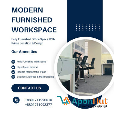 Furnished Office Space for Rent in Bashundhara R/A