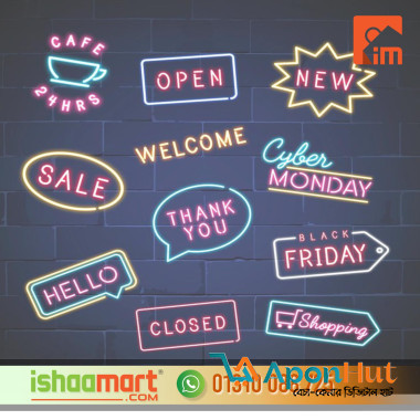 Custom Neon Sign Board Neon Light Price in Bangladesh