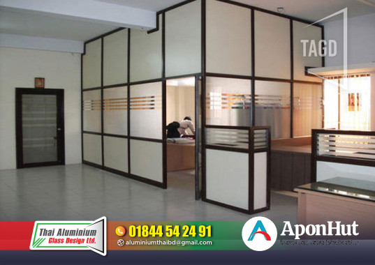 Office Thai Glass Patision  Cutting Wall Glass