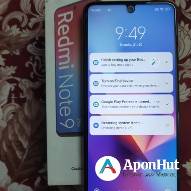Used Redmi Note 9 Pro Price in Bangladesh