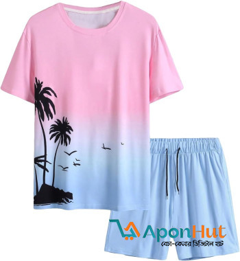 Summer vacation T-shirt and Short For men