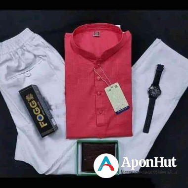 Full package e thakche cotton panjabi