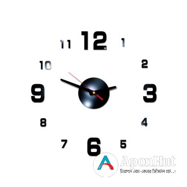 3D Acrylic Wall Clock Price in Bangladesh