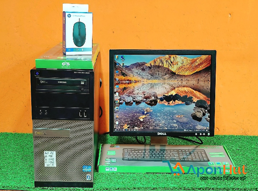 Full Fresh Desktop Computer : 17" monitor & Dual core Full Setup