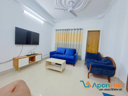 Fully-Furnished 2-Bedroom Apartment Rent in Bashundhara R/A,Dhaka