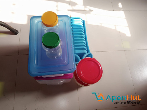 নতুন দোকানের ইনটেক প্লাস্টিক কন্টেইনার সেট | একদম আনইউজড | পাইকারি ও খুচরা