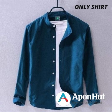 Solid Color Cotton Shirt (Only Shirt)