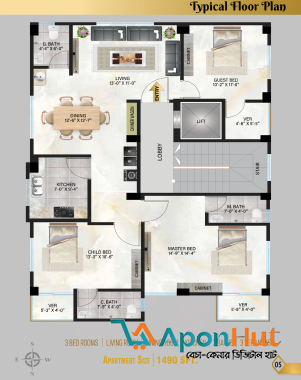 Single Unit Luxurious Ongoing Apartment for Sale @ Aftabnagar, Block-F (Opposite Passport Office)