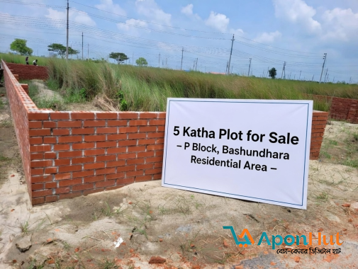 5 Katha Plot for Sale – P Block, Bashundhara Residential Area