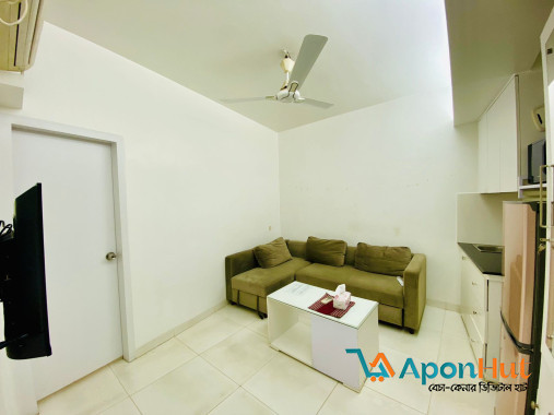 Furnished 2-Room Studio Apt Rent in Bashundhara R/A, Dhaka
