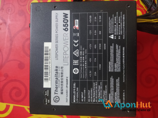 Thermaltech Powersupply 650 watt lite power