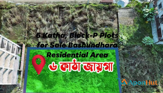6 Katha, Block-P Plots for Sale Bashundhara Residential Area.