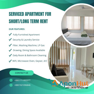 2 Room Furnished Studio Apartment RENT in Bashundhara R/A.