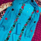 সুতির এমব্রয়ডারি থ্রি পিস