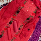 সুতির এমব্রয়ডারি থ্রি পিস