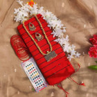 Half Silk Sequined Saree Combo Package