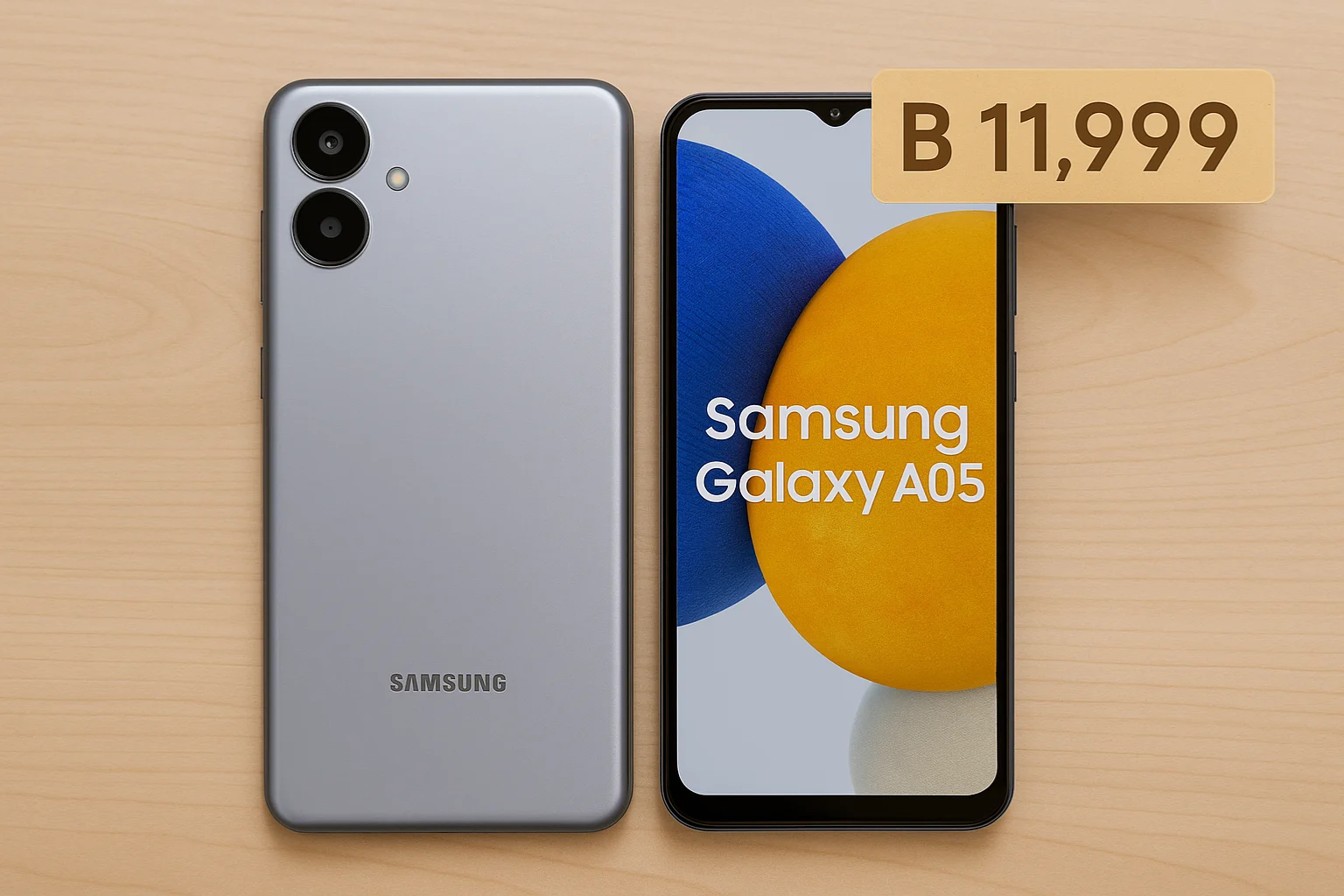 Samsung Galaxy A05 with large display, 5000 mAh battery, and more RAM options for daily use in Bangladesh