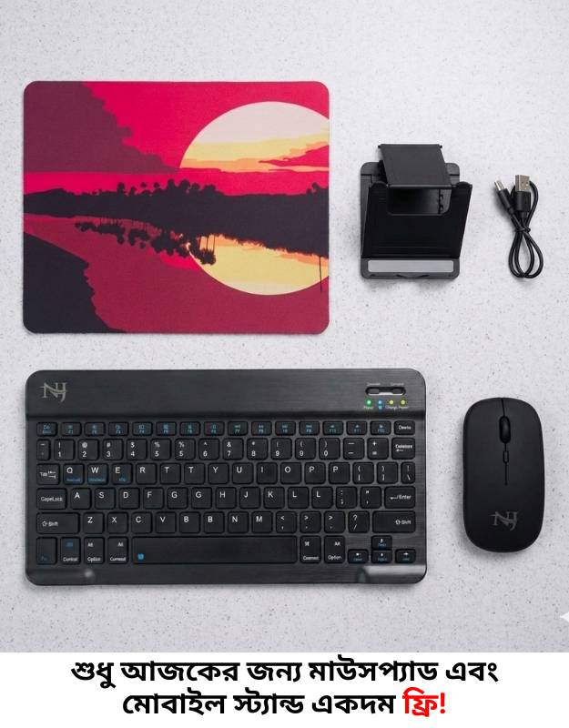 Bluetooth Keyboard & Mouse Combo for Office & Mobile