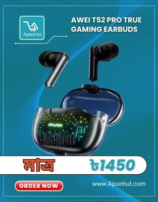 Awei T52 Pro True Wireless Gaming Earbuds Price In Bangladesh