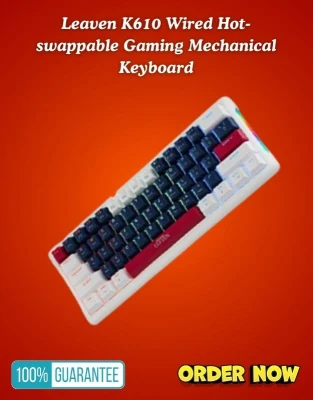 Leaven K610 Wired Hot-swappable Gaming Mechanical Keyboard
